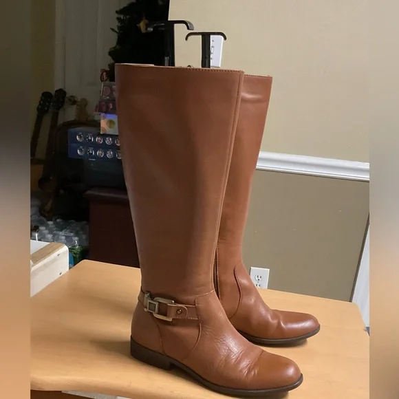 Anne Klein Shoes Anne Klein Cullen Tall Boots Tan Leather